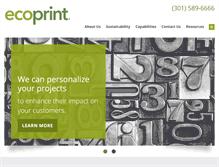 Tablet Screenshot of ecoprint.com
