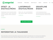 Tablet Screenshot of ecoprint.ee